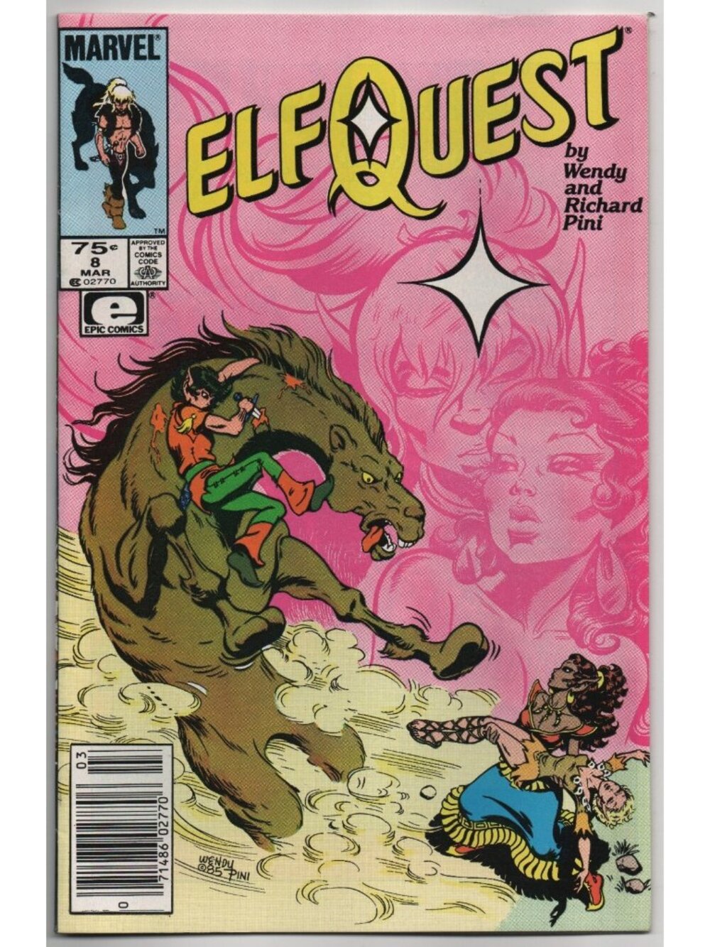 ElfQuest 8 Marvel Epic Comics 1986 FN/VF 7.0 Wendy Richard Pini Newsstand